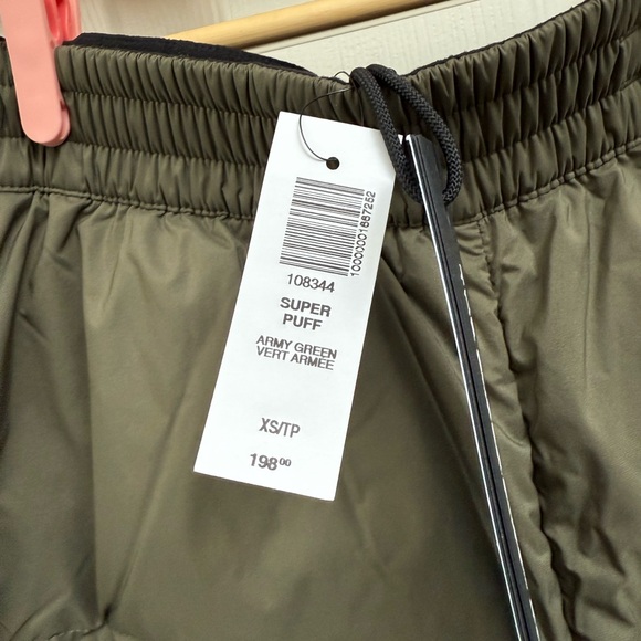 Aritzia The Super Puff™ Pant, Army Green, Size XS - NWT - Picture 4 of 16